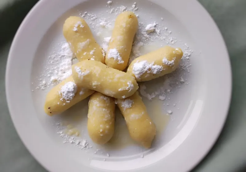 Bramborové šišky plněné mákem