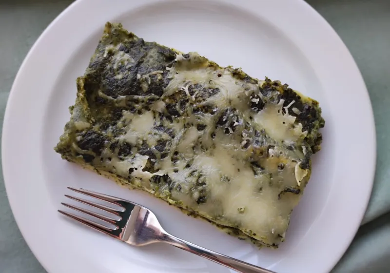 Špenátové lasagne se sýrem