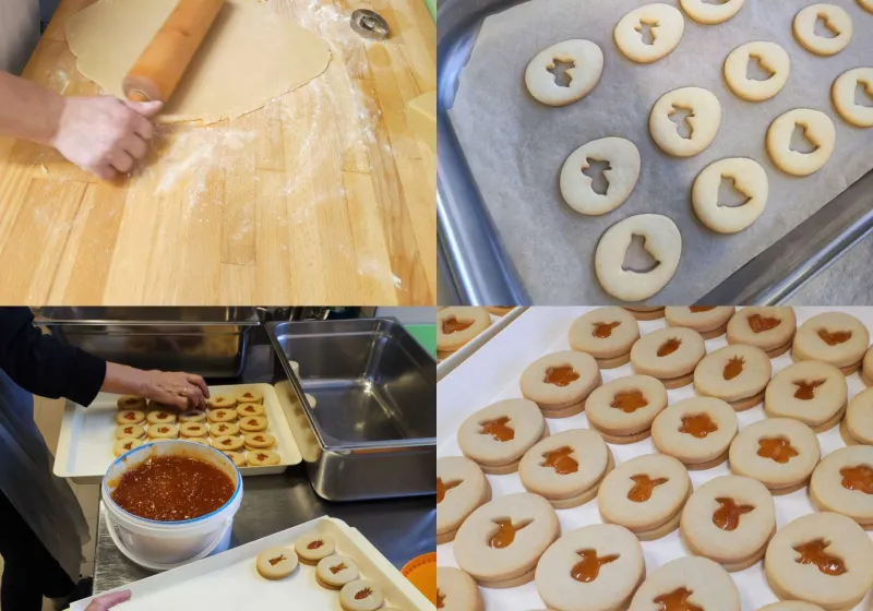 Velikonoční linecké cukroví