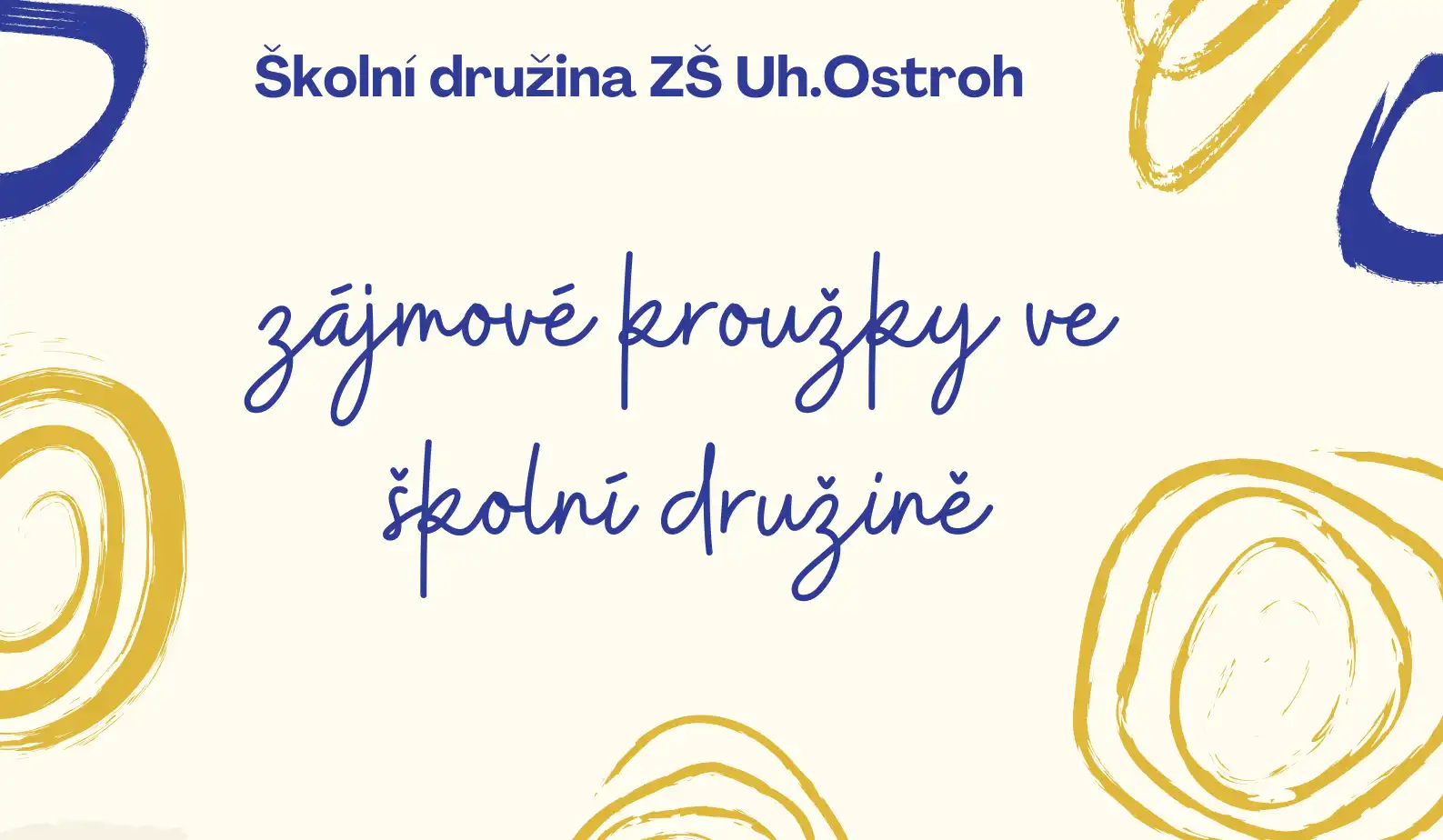 Zájmové kroužky školní družiny 2026/2027